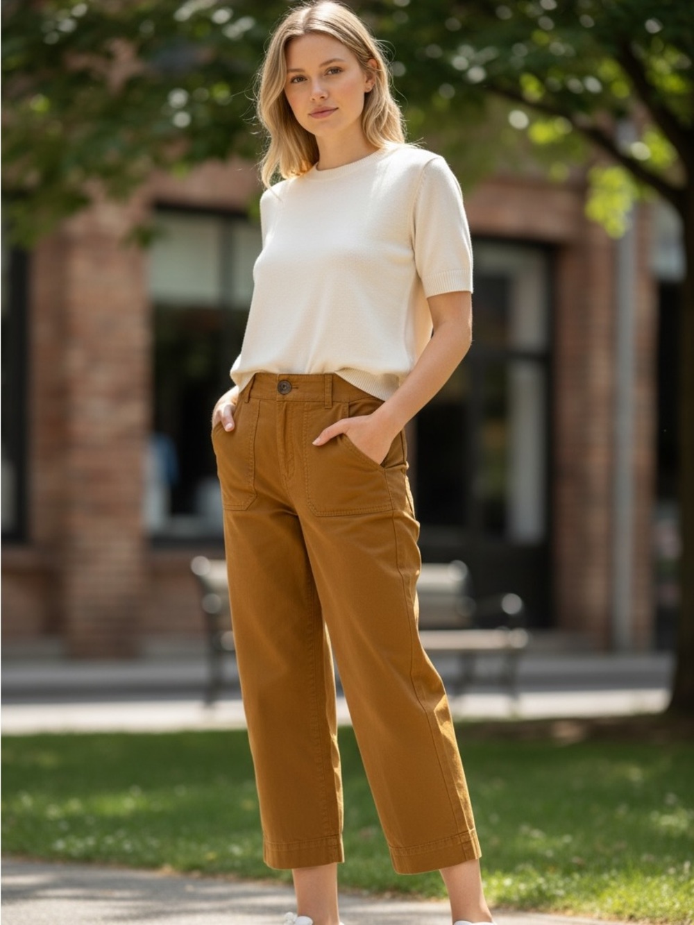 Mustard Utility Pants